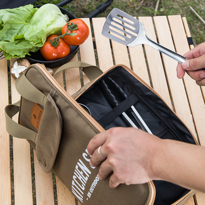 Outdoor Hunting Kitchen - 8 adet Kamp Mutfak Tencere Seti