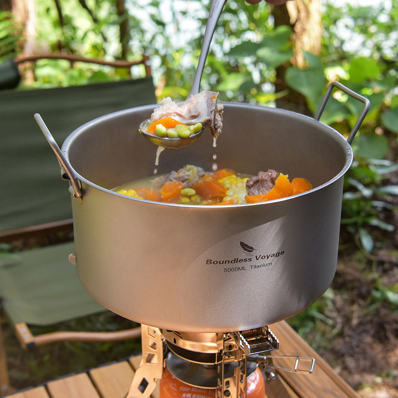 Outdoor Hunting Kitchen - Sınırsız Voyage titanyum Pot Outdoor taşınabilir