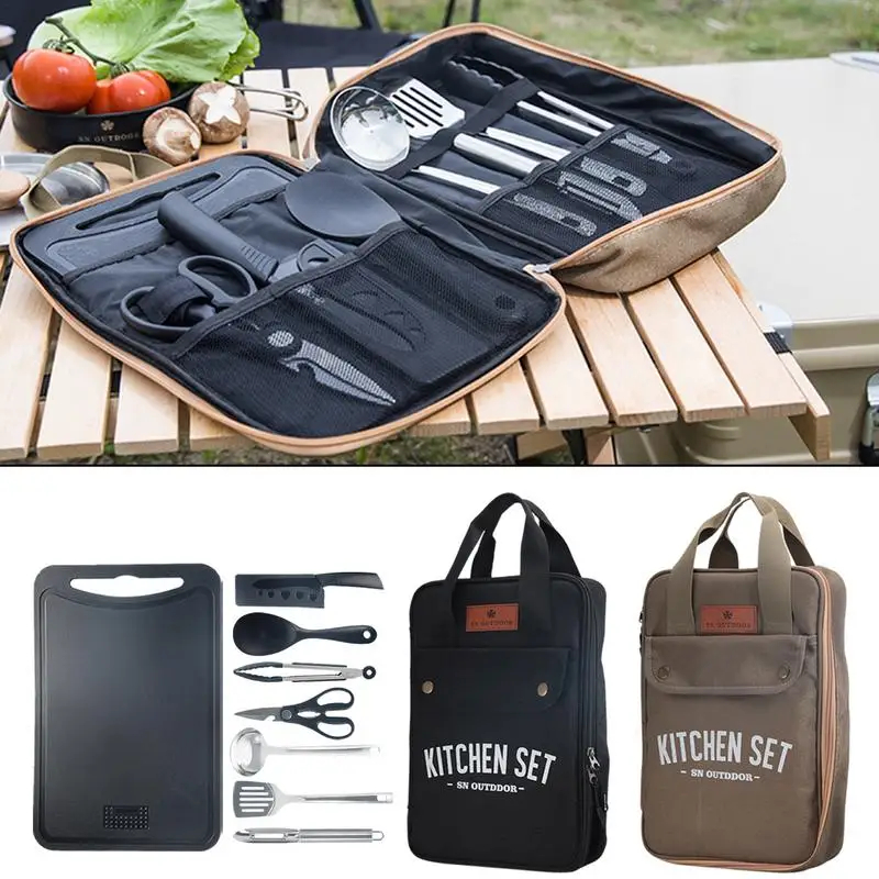 Outdoor Hunting Kitchen - 8 adet Kamp Mutfak Tencere Seti