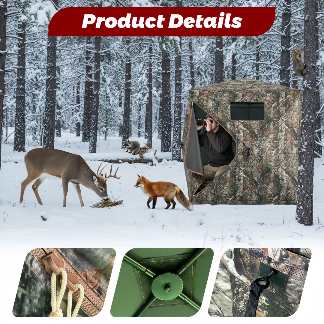 Hunting & Outdoor Supplies Carterton - Kamuflajlı Açılır Avcılık Sığınağı Kolay Kurulumlu