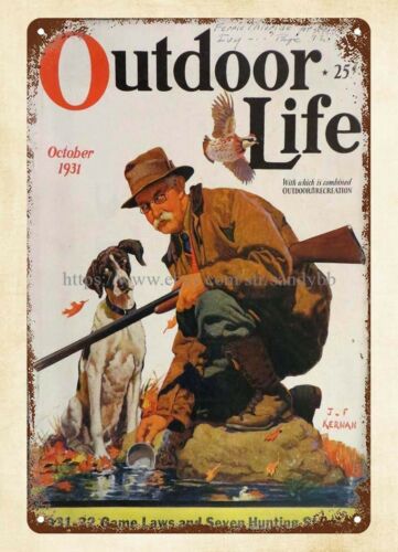 Hunting Dog Outdoor - ev içi manzarası 1931 OUTDOOR LIFE