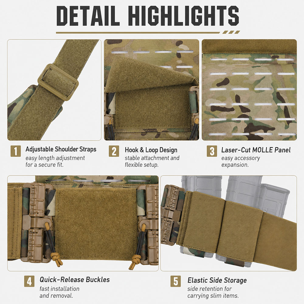 Evrensel Taktik Göğüs Rig Deme - Hunting Outdoor Boys incelemesi ve fiyatı